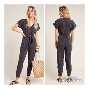 Anthro Huxley Utility Jogger Jumpsuit